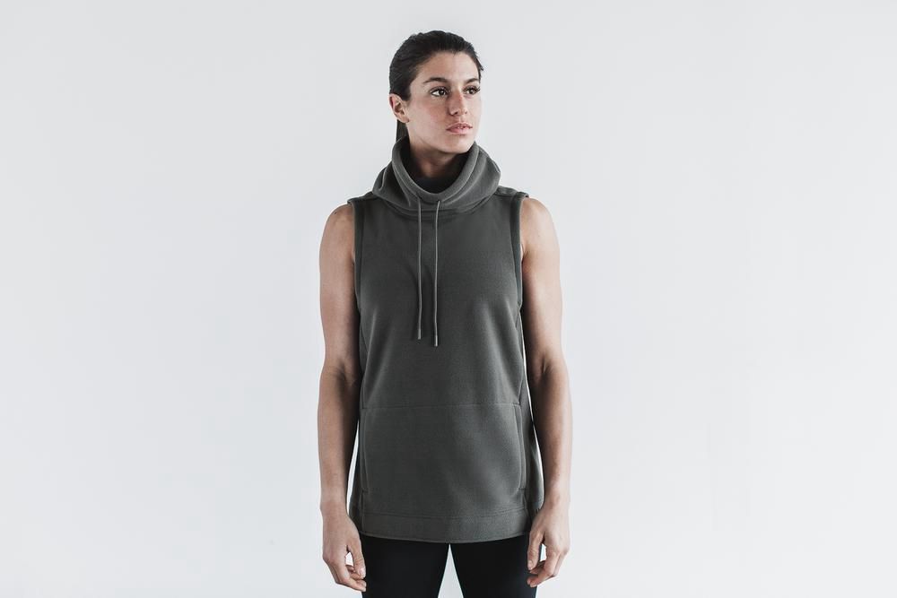 Sans Manches NOBULL Femme Foncé - NOBULL Arctic Cowl,France (6120-JIOGH)